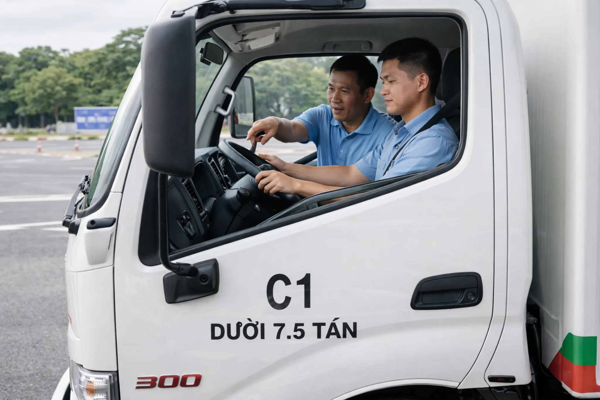 Bài tập sa hình khi học lái xe hạng C1 tại TP.HCM