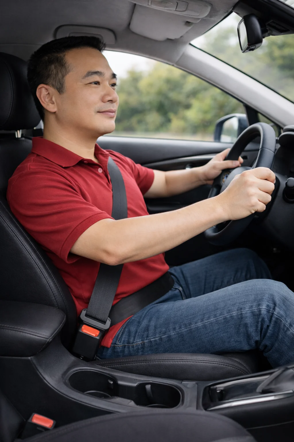 Tư thế ngồi và dây an toàn