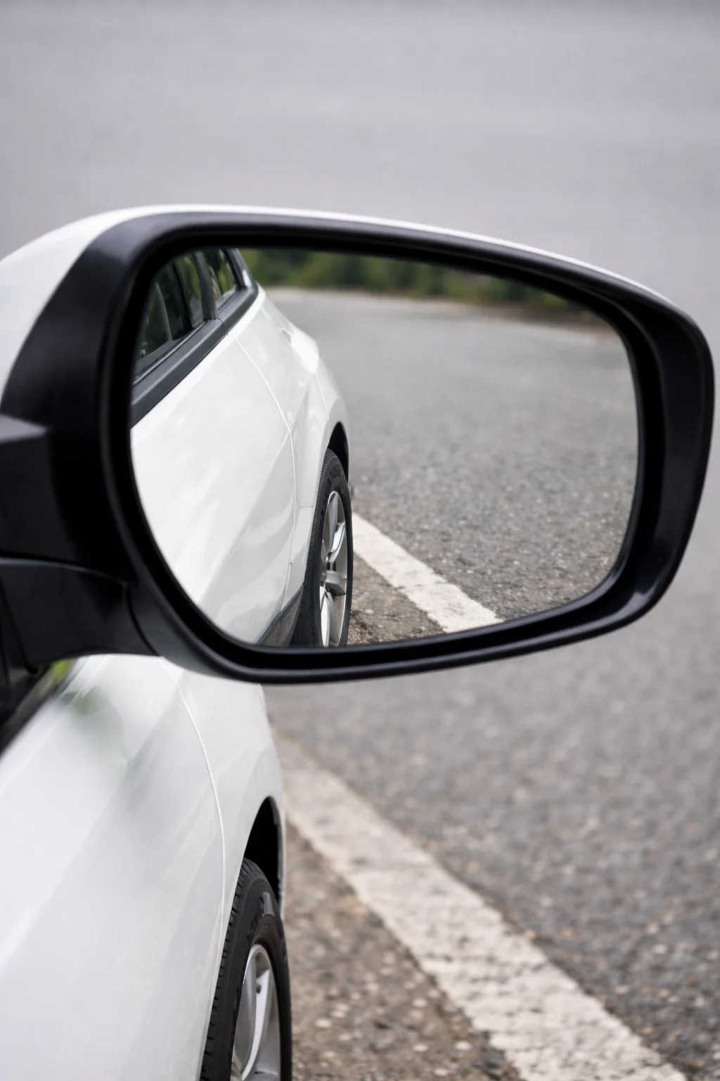 Canh bánh xe trên vạch