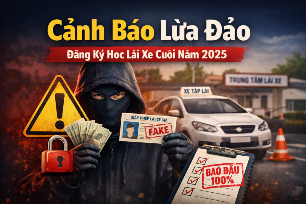 Cảnh báo lừa đảo khi đăng ký học lái xe cuối năm 2025