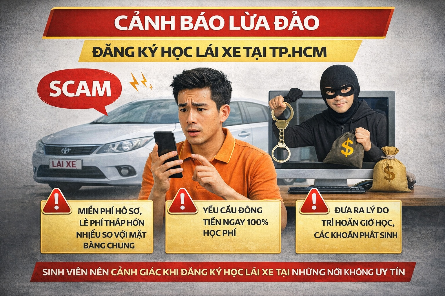 Học lái xe tại TP.HCM: 7 khoản chi phí dễ phát sinh khiến nhiều người “đội tiền”
