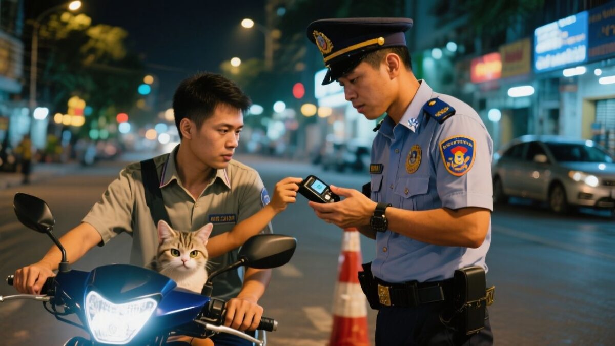 Học lái xe và bài học từ vụ say xỉn chống CSGT: mức 0 cồn và hậu quả khi chống đối kiểm tra